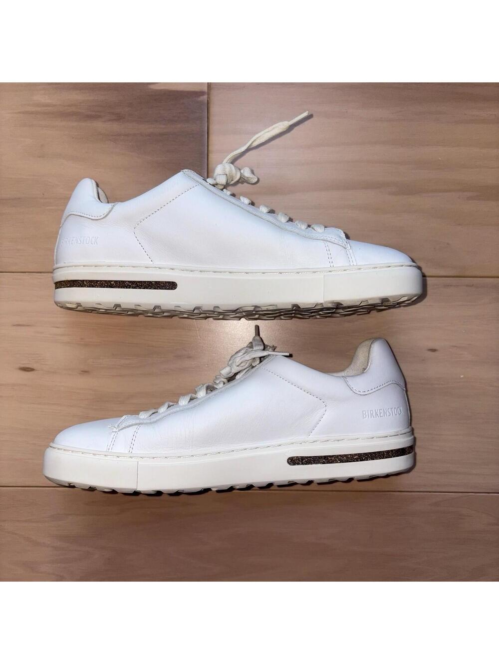 Birkenstock Bend Low White Leather Lace Up Comfort Sneakers Womens 39 US 8 - Picture 3 of 8